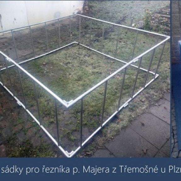 Skládací sádky pro řezníka p. Majera z Třemošné